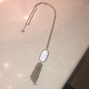 Kendra Scott White Pearl Pendant Necklace